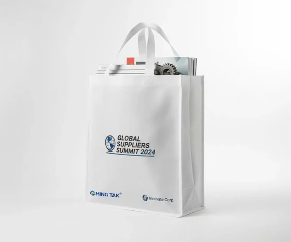 Mingtak Non-Woven Box Shopping Bag Mingtak Non-Woven Box Shopping Bag 3D Design for B2B Retail